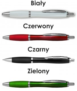 Długopis plastikowy z nadrukiem RIO Metalic - Długopisy Plastikowe