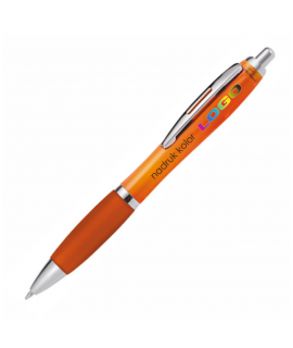 Długopis plastikowy z nadrukiem RIO Transparent - Długopisy Plastikowe