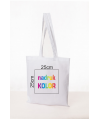 Torba bawełniana BIAŁA z nadrukiem DTG