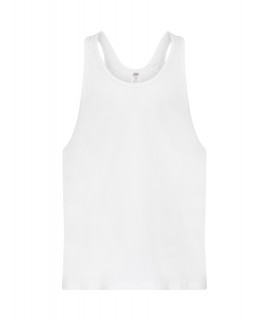 Koszulka Biała Tsualbch Urban Beach Unisex z nadrukiem DTG / DTF - JHK - Koszulki męskie z nadrukiem