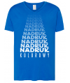 KOSZULKA MĘSKA KOLOROWA TSUA PICO  V-neck z nadrukiem DTG / DTF - JHK