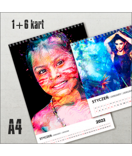 Kalendarz Spiralowany A4 - 1+6 kart - Kalendarze reklamowe
