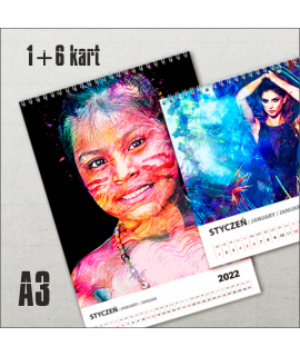 Kalendarz Spiralowany A3 - 1+6 kart - Kalendarze reklamowe