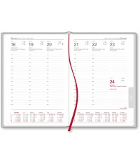 Kalendarz książkowy A5 TYGODNIOWY z nadrukiem logo UV- BOLONIA rok 2022 - A5 TYGODNIOWE