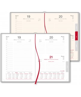 Kalendarz książkowy A4 DZIENNY z nadrukiem logo UV- BOLONIA rok 2022 - A4 DZIENNE