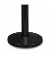 Słupek "Premium" czarny mat, czerwona taśma