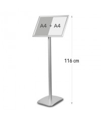 Stojak info/menu Standard srebrny - A3 - STOJAKI INFO / MENU na ulotki