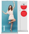 Roll up Wave 100x220 - teleskopowy maszt, system wymiany grafik
