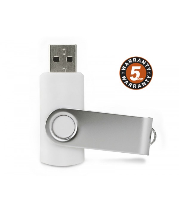 Pamięć USB TWISTER 32 GB - biały - Gadżety reklamowe
