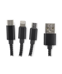 Kabel USB 3 w 1 LUX - Gadżety reklamowe