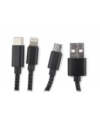 Kabel USB 3 w 1 LUX - Gadżety reklamowe