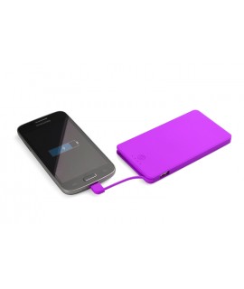 Power bank VIVID 4000 mAh - fioletowy - PAWER BANKI