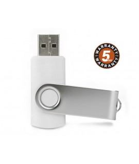 Pamięć USB TWISTER 8 GB - biały - Gadżety reklamowe