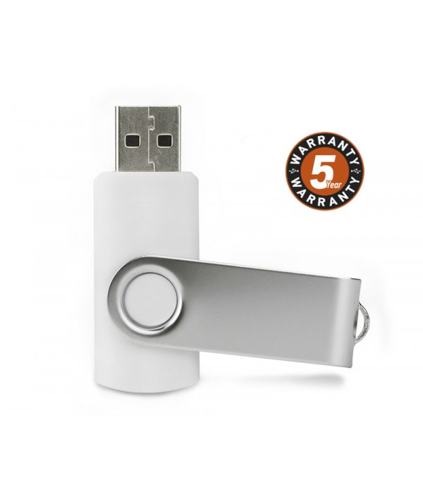 Pamięć USB TWISTER 8 GB - biały - Gadżety reklamowe
