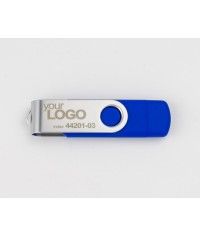 U-disc TWISTER 16 GB - niebieski - Gadżety reklamowe