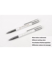 Długopis z pamięcią USB BRAINY 16 GB - biały - Gadżety reklamowe