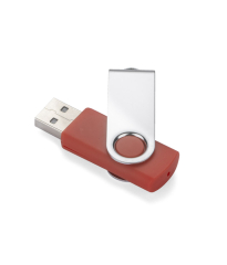 Pamięć USB TWISTER 4 GB z nadrukiem logo - czerwony