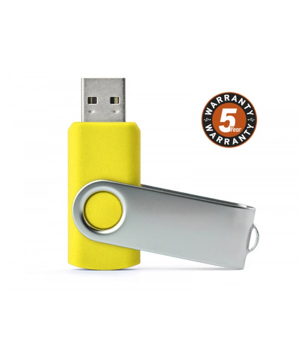 Pamięć USB TWISTER 8 GB - żółty - Gadżety reklamowe