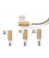 Kabel USB 3 w 1 FLAX - Gadżety reklamowe