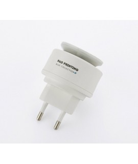 Ładowarka sieciowa USB z lampką nocną NOTTO - Gadżety reklamowe