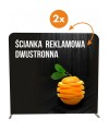 Ścianka reklamowa PROSTA 250x230cm tekstylna dwustronna