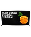 Ścianka reklamowa PROSTA 400x230cm tekstylna jednostronna