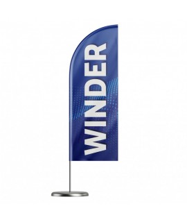 Beach flaga / WINDER - 220x90cm (160x90cm) - WINDER + maszt