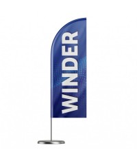 Beach flaga / WINDER 260x70cm (210x70cm) - WINDER + maszt