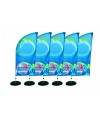Beach flaga / WINDER - 450x90cm (390x90cm)