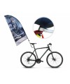 Flaga winder 220x70cm (flaga 160x70cm) z uchwytem do roweru