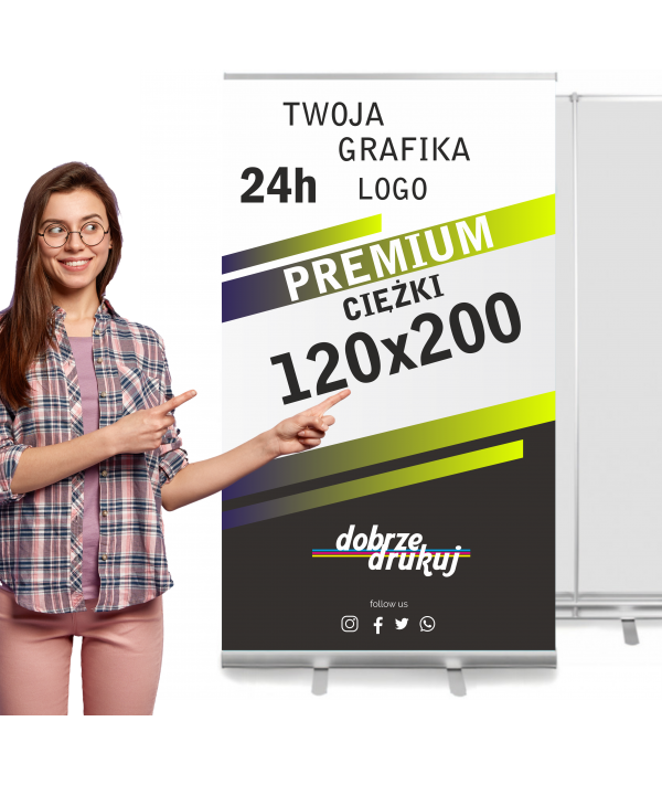 Rollup / Roll-up - Premium 120x200 - ROLLUP PREMIUM - CIĘŻKI