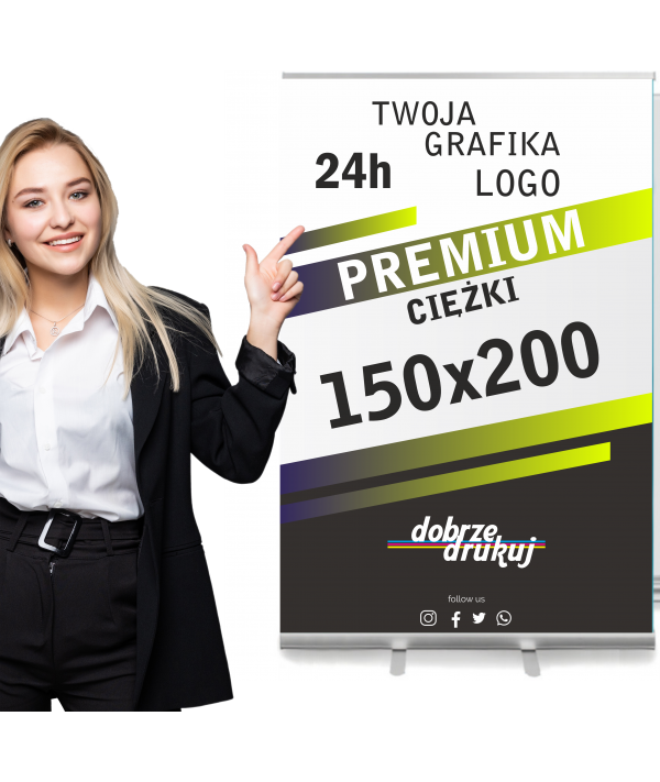 Rollup / Roll-up - Premium 150x200 - ROLLUP PREMIUM - CIĘŻKI