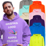 Bluza męska z własnym nadrukiem JHK SWRA - dostępna w 28 kolorach