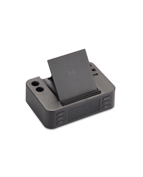 Budzik z ładowarką indukcyjną CLOCKI