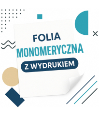 Folia samoprzylepna - MONOMERYCZNA - z nadrukiem – mat / połysk, druk solventowy 1440 dpi | Oklejanie witryn, naklejki, etykiety