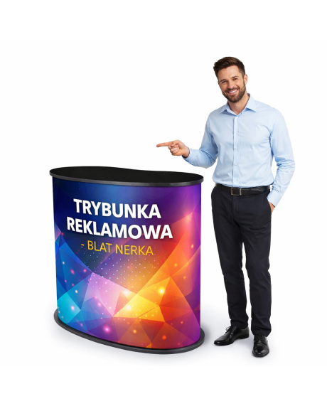 Trybunka PROMOCYJNA - REKLAMOWA z NADRUKIEM GRAFIKI - PROMO 2 NERKA