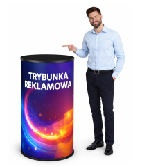 TRYBUNKA PROMO 0 z wydrukiem grafiki