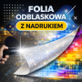 Folia odblaskowa z nadrukiem 1440 dpi – reklama widoczna w nocy | szer. 137 cm